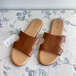 brown sandals
